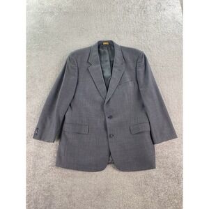 Brooks Brothers Suit Jacket 44 R Blue Wool Birdseye Luxury Designer Brooksease